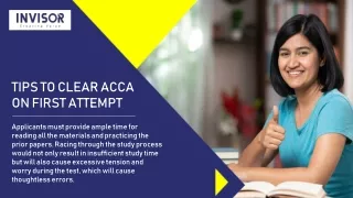 Tips to Clear ACCA on First Attempt