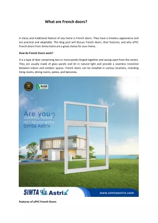 what are french doors