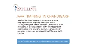 Java Training in Chandigarh