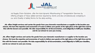 JAL SUPPLY