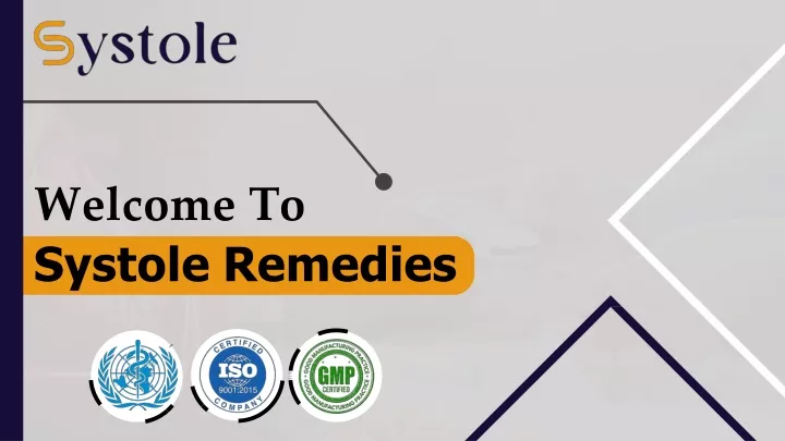 welcome to systole remedies