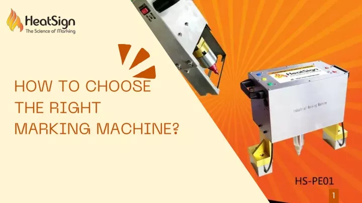 how to choose the right marking machine