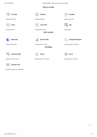 Helpdesk iNET - Trang hỗ trợ dịch vụ của iNET