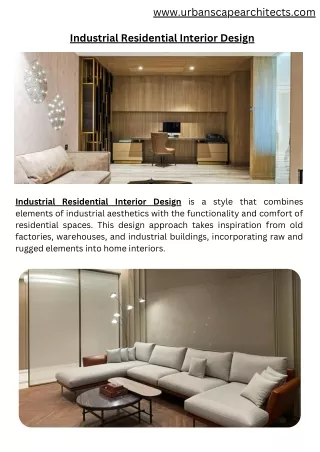 Industrial Residential Interior Design