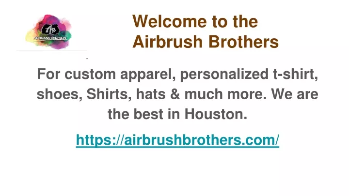 welcome to the airbrush brothers