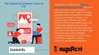 Magento Development Angency in UK - magePoint