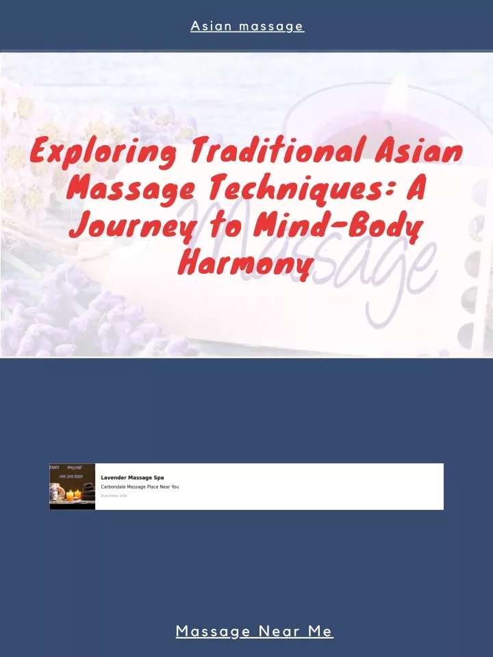 asian massage