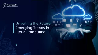 Future Emerging Trends in Cloud Computing Services | Nuvento USA