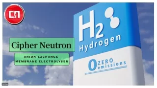 AEM, Anion Exchange Membrane Electrolyser - Green Hydrogen Energy