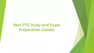 best pte study and exam preparation classes