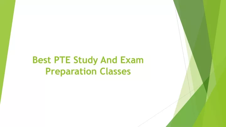 best pte study and exam preparation classes