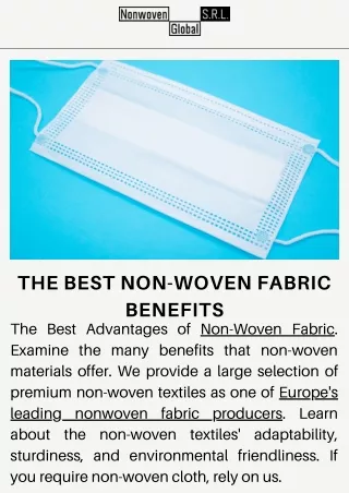 The Best Non-Woven Fabric Benefits