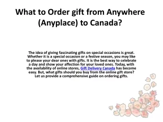Send Gifts Combo to Canada | Online Gift Basket Delivery In Canada