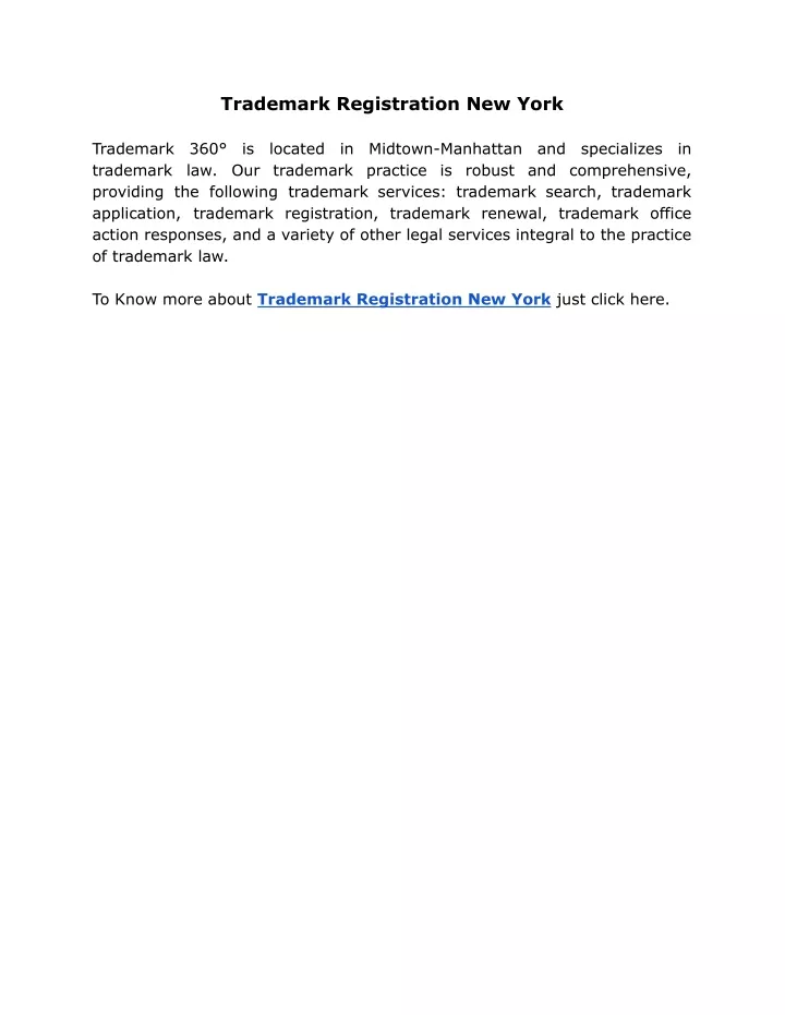 trademark registration new york