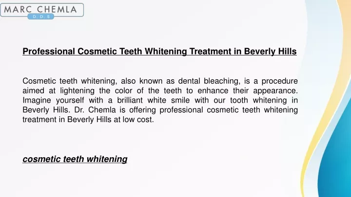 professional cosmetic teeth whitening treatment
