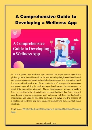 a comprehensive guide to developing a wellness app