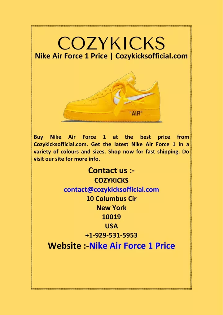 nike air force 1 price cozykicksofficial com
