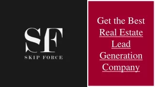 Best Real Estate Lead Generation Company