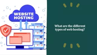 Types of Web Hosting