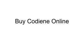 Buy Codiene Online