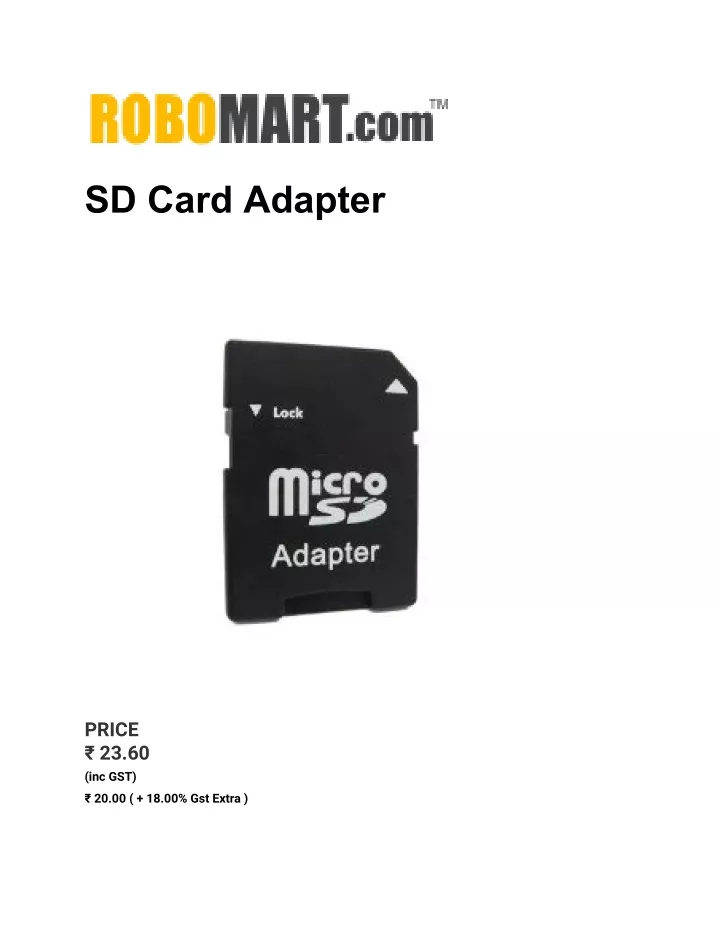 sd card adapter