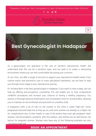 best gynecologist in hadapsar