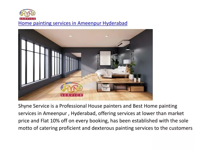 home painting services in ameenpur hyderabad