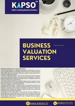 business valuation services