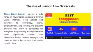The Role of Junoon Instant Updates