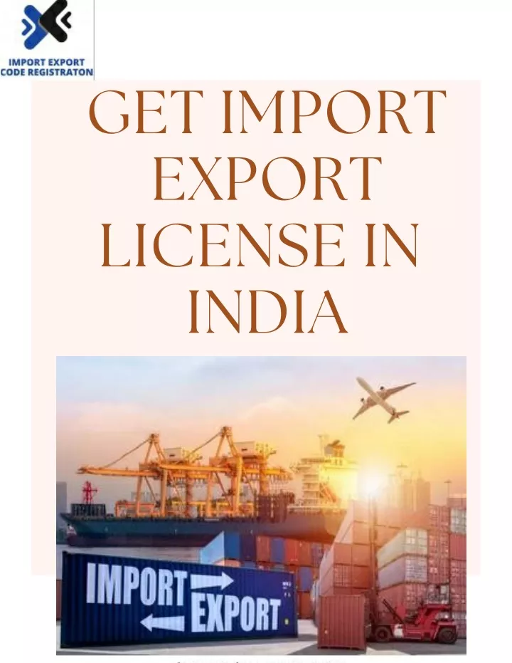 get import export license in india