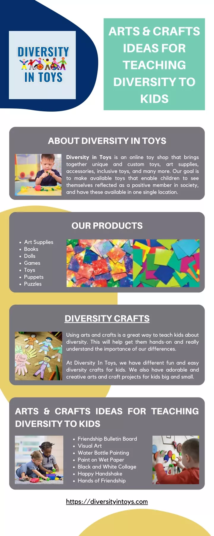 arts crafts ideas for teaching diversity to kids