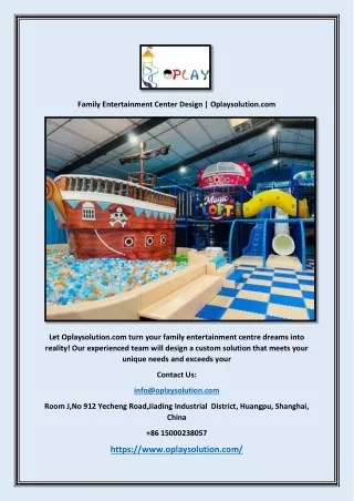 Soft Play Equipment Wholesale | Oplaysolution.com
