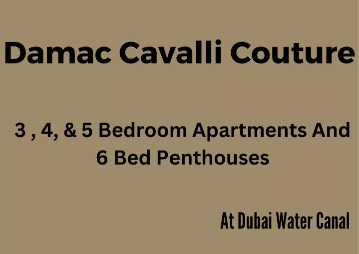 damac cavalli couture