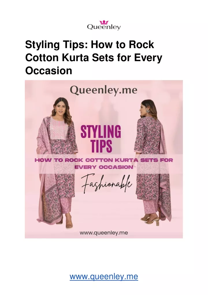 styling tips how to rock cotton kurta sets