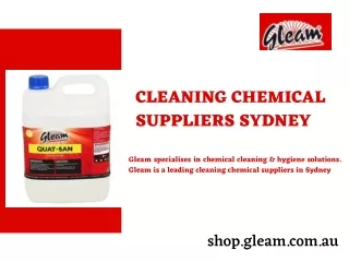 Cleaning Chemical Suppliers Sydney