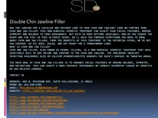 double chin jawline filler
