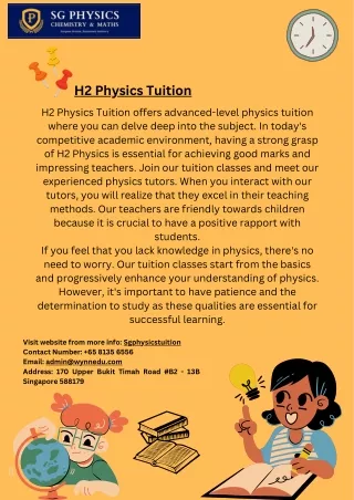 H2 Physics Tuition