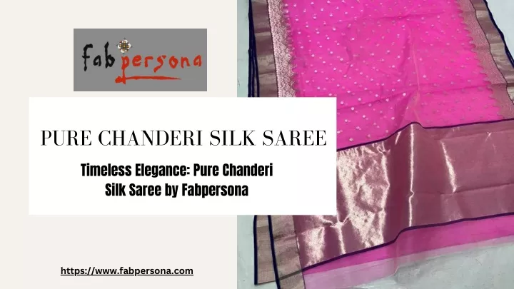 pure chanderi silk saree