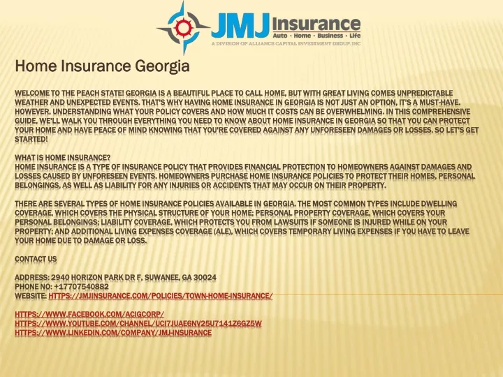 home insurance georgia