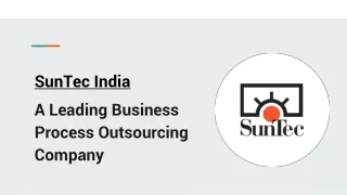 SunTec India- Leading Business Process Outsourcing Company