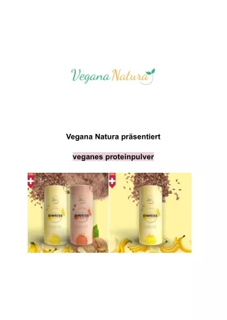 veganes proteinpulver