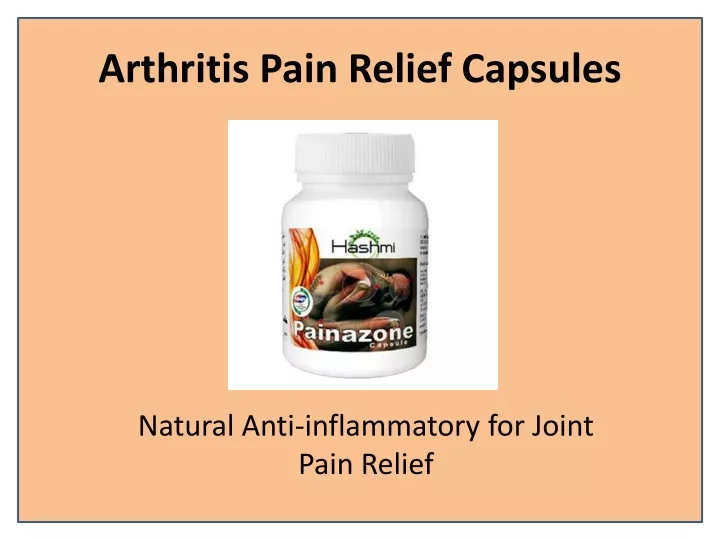 arthritis pain relief capsules