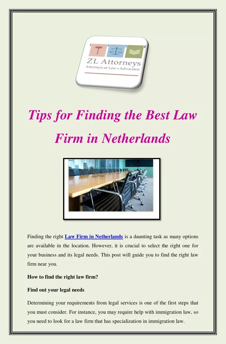 tips for finding the best law