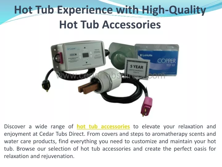 hot tub experience with high quality
