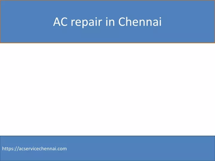 ac repair in chennai