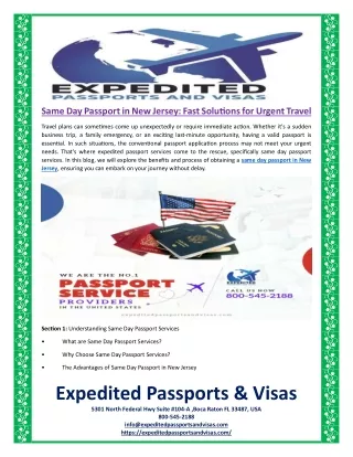 same day passport in new jersey fast solutions