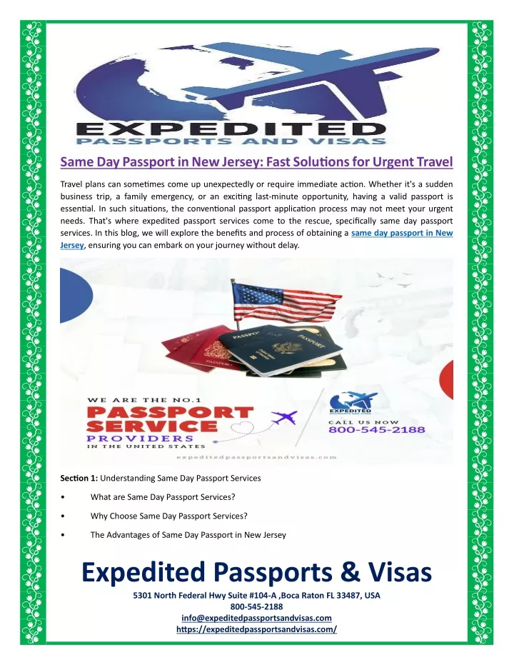 same day passport in new jersey fast solutions