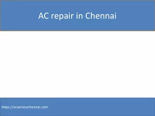 AC service in Chennai