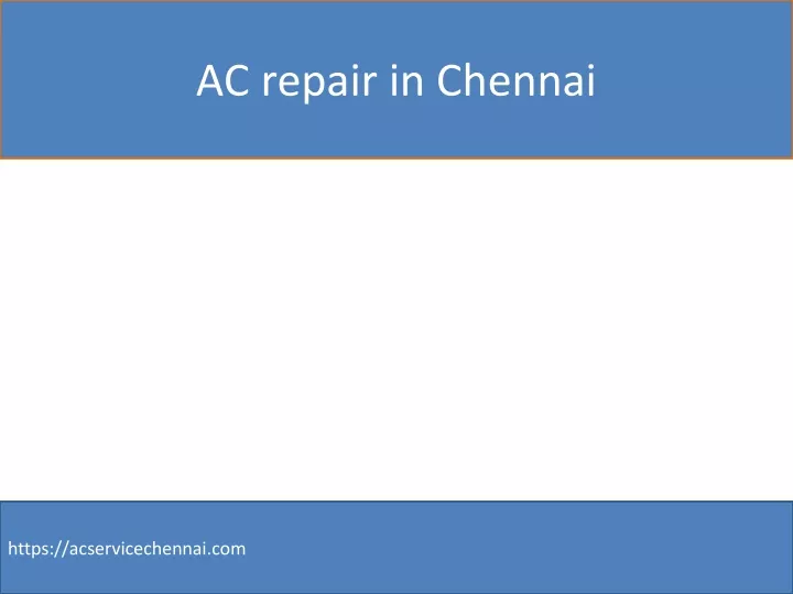 ac repair in chennai