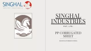PP Corrugated Sheet Manufacturer in India